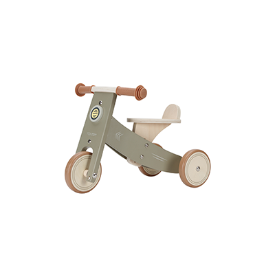 Tricycle en bois olive