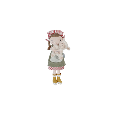 Cuddle doll Farmer Rosa with sheep 35cm