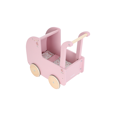 Wooden doll pram