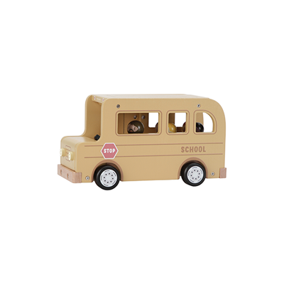 Schoolbus met poppetjes