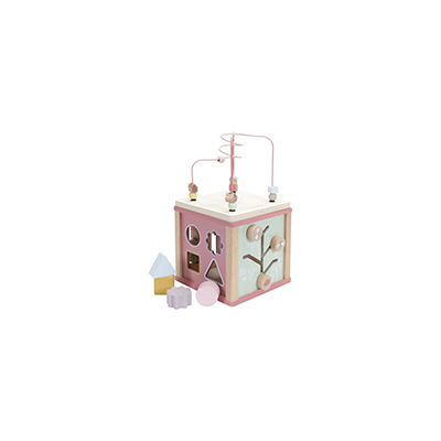 Wooden Activity Cube Wild Flowers