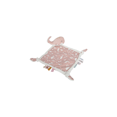 Knuffeldoekje Walvis - Ocean pink