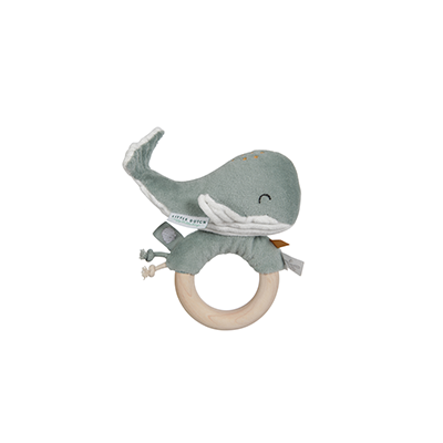 Houten Ringrammelaar Walvis - Ocean mint