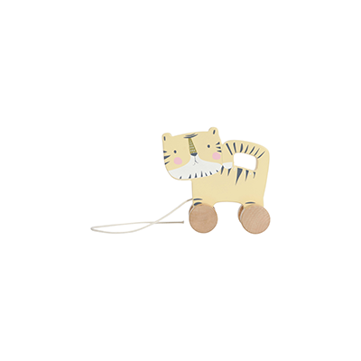 Holz Nachziehtier - Tiger